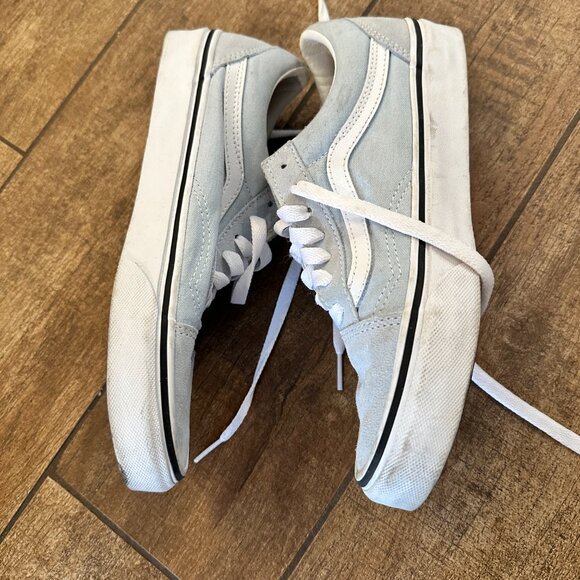 Women's Baby Blue Vans (Sk8-Lo) - Picture 2 of 8